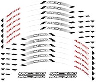 PUXINGPING- 12 Pcs Fit Motorcycle Wheel Sticker stripe Reflective Rim For Honda NC750S NC750X NC750 (Color : WHITE)