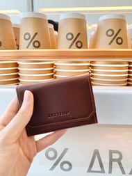ZETTINO กระเป๋าใส่เหรียญและบัตร หนังแท้ l Classic Card Holder (& Coin) wallet