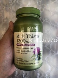 (大樽 120粒) ~GNC 乳薊果高效清肝精華 1300MG (GNC Milk Thistle) ~到期日: 2026年 04月
