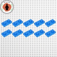 Combo of 10 transparent blue 1x2 bricks, 100% new