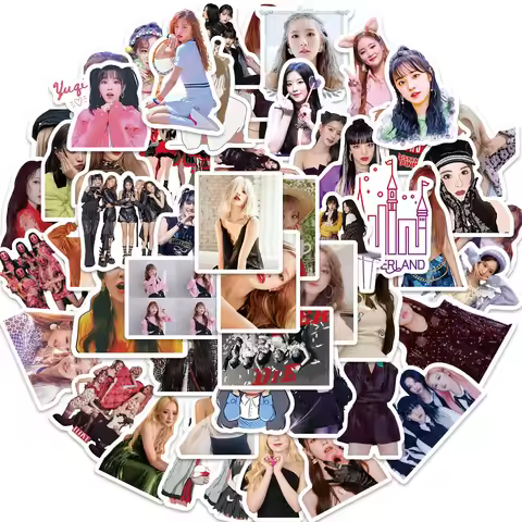 60Pcs (G)I-DLE Graffiti Stickers Korean Girl Group Stickers Lomo Cards GIDLE Album Girls I Burn Phot