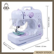 Sewing Machine FHSM-505/YASM-505A Upgraded 12 Sewing Portable Mini Sewing Machine Mesin Jahit 505A