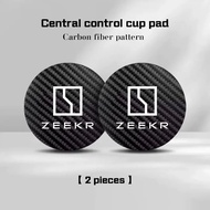 Zeekr 001 007 Zeekr X 009 Zeekr 7X2023 2025 2024  คาร์บอนไฟเบอร์รถ Coastser สําหรับขวดถ้วยผู้ถือแผ่น