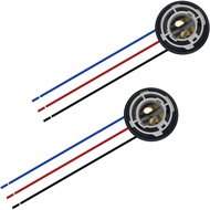 2PCS 1157 Bulb Socket 2357 Brake Light Turn Signal Light Socket Holder Rear Tail Light Wiring Harnes