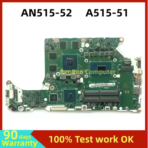 For ACER AN515-52 AN515 A515-51Notebook Motherboard LA-F952P.LA-E911P W/ i5-8300H/I7-8750H CPU.GTX10