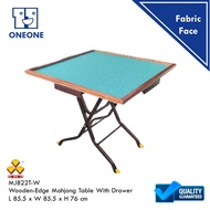 MJ822T-W Wooden-Edge Foldable Mahjong Table With Drawer - 3V