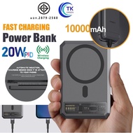 [คูปองลดเพิ่มอีก 40บาท] Eloop EW54 Magnetic 10000mAh แบตสำรอง ไร้สาย Battery Pack PowerBank พาวเวอร์