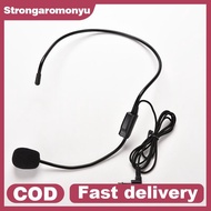 strongaromonyu Vocal Wired Headset Microphone microfono For Voice Amplifier Speaker Mike EN