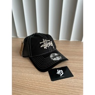 STÜSSY NEW ERA 9TWENTY BASIC TRUCKER NIGHT BLACK