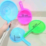 BL - Plastic Vegetable Strainer Plastic Handle Basin Basket Rice Filter Strainer/ Strainer/ Multipur