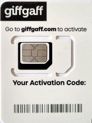 英國 giffgaff SIM 卡｜UK giffgaff SIM Card｜O2｜可轉 eSIM