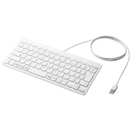 [Japan] ELECOM Wired Pantograph Mini Keyboard, White, TK-FCP096WH