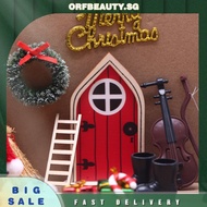 [orfbeauty.sg] Xmax Gnome Door Set Christmas Decoration Easy To Use Home Dollhouse Set DIY Gift