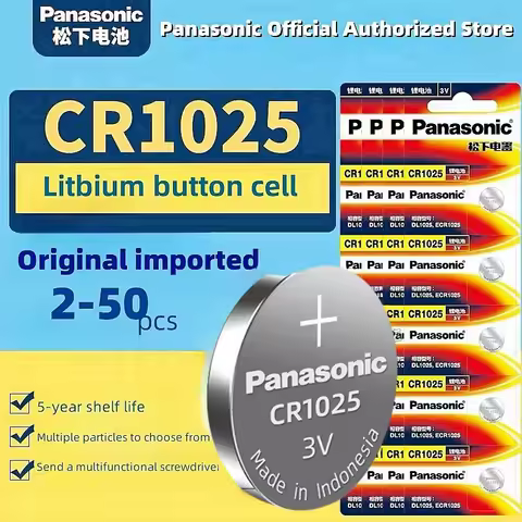 Panasonic CR1025 3V Lithium Button Battery KL1025 BR1025 LM1025 DL1025 CR 1025 5033LC Coin Cell Watc