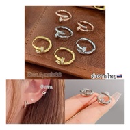 S006 (Helix Lope) Lock Hoop Earrings Stainless 316L