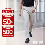 Men's S26 Smart Khaki Pants, straight form, cool cotton fabric - THE GMEN ELEGANT EST 2017