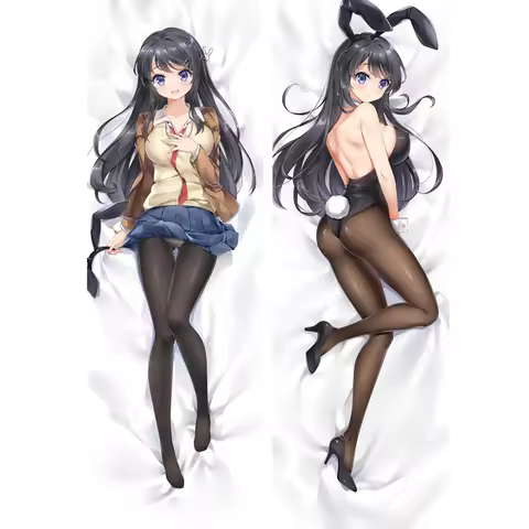 Anime Dakimakura Rascal Does Not Dream of Bunny Girl Senpai Mai Sakurajima Pillow Case Hugging Body 