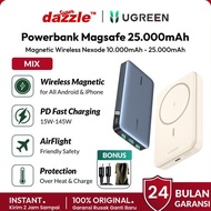 UGREEN Powerbank Magsafe Wireless Fast Charging Original 100% 25000mAh 20000Mah 10000Mah Magnetic PD