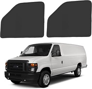 Front Side Window Sun Shade for 1992-2024 Fo-rd E-Series E-150 E-250 E-350 E-450 Van Motorhome, Fold