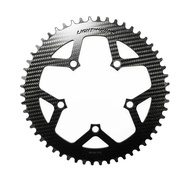 Lightworks Carbon Chainring Ver 2 | Ultralight | 130BCD / 110BCD | Chain Wheel Round Folding Bike | Chainring 54/56/58T