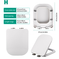 [Kitsmall] [สินค้าคงคลังท้องถิ่น]ฝารองนั่งชักโครกแบบช้าฝาปิดอเนกประสงค์แบบเปลี่ยนได้หนาสี่เหลี่ยมป้อ