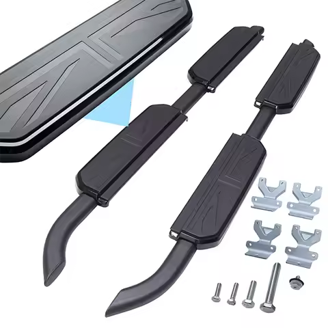 Union jack Modified fixed side step pedal exterior accessories in black For New Defender 2020+ 130/1