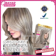 Pewarna Rambut Viral Miranda Permanent Hair Color Cat Rambut MC-16 Ash Blonde Pewarna Rambut Permane