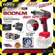 AXM / O'RITES AXIW600 / AXIW 600 / ORT-IW600 21V 1/2" 600NM Cordless Impact Wrench 3300RPM w/2x Bat 