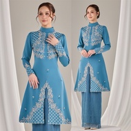 HIJABISTAHUB ISYANA KURUNG Kebarung baju kurung pahang sulam manik embroidery baju tunang raya 2026