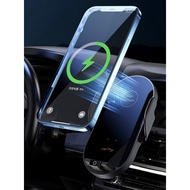 Giá đỡ điện thoại trên ô tô kèm sạc không dây kẹp tự động G2 - thiết kế lộ mạch gắn cửa khe gió điều