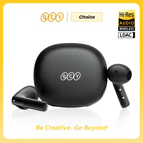 QCY AilyBuds E10 Wireless Earphones Hi-Res Audio with LDAC Codec Headphones Bluetooth 5.4 TWS Earbud