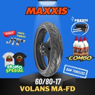 Maxxis VOLANS 60 / 80 - 17 / MAXXIS TIRE 60/80-17 / 60-80-17 TUBELESS OUTER TIRE / DUCK MOTORCYCLE T