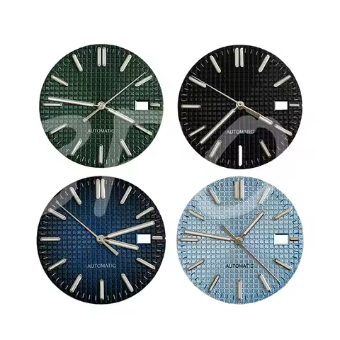 31.8mm Waffle Texture Watch Dial Mod nh35 dial Fit AP Seiko NH35/36/4R/7S Automatic Movement Man Wat