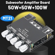 ZK-MT21 TPA3116 2.1 Channel Bluetooth 5.0 Subwoofer Amplifier Board 50WX2+100W Power Audio Stereo Am