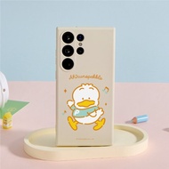 三麗鷗男團貝克鴨Say Hi純色矽膠SAMSUNG手機殼