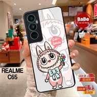 HP Babe Case Realme C65 Casing Realme C65 [ Labubu ] Case Glossy Casing Hardcase Softcase