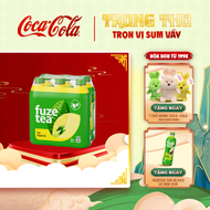 [HOẢ TỐC HCM] Lốc 6 Chai Trà Fuze Tea Chanh Với Sả Chai 450ml/Chai Sale 25.9 Coca-Cola Chính Hãng_LD