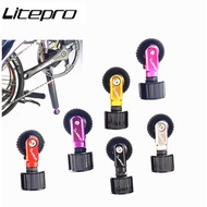 Litepro Folding Bike Seatpost Easy Push Wheel For 33.9mm Seatpost
