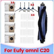 13PCS Replacement Parts for Eufy Omni C20 Robot Vacuum Cleaner Accessories Main Brush HEPA Filter Du