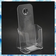 6 Pack Premium Trifold 4 Inches Wide Brochure Holder Plastic Brochure Holder Wall Mount Clear Counte