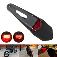 Motorcycle Rear Fender License Plate Bracket 12V For Enduro Off-Road Bike CRF YZ  Motobike Tail Ligh