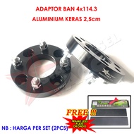 TIRE ADAPTER 4X114.3 25mm THICK SPACER CAR ADAPTER AVANZA KIJANG CARRY XENIA
