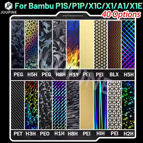 X1C P1P P1S A1 X1 P2S Build Plate For Bambu Lab Plate Smooth PEI Sheet PEO PET Bambulabs x1 p1p 3D P