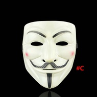 TENDPL ฮาโลวีน หน้ากากผี หน้ากากแฟนตาซี ของขวัญปาร์ตี้ วันฮาโลวีน เต็มหน้า Masquerade Party หมวก คอสเพลย์ภาพยนตร์ คอสเพลย์ อุปกรณ์ประกอบฉากปาร์ตี้ อุปกรณ์ประกอบฉากปาร์ตี้ V for Vendetta