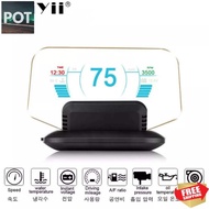 Premium C1 Mirror Car HUD OBD2+GPS Dual Mode OBD2 Head Up Display GPS HUD MPH KMH Speedometer Water 
