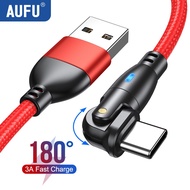 AUFU 3A USB ชนิด C สายชาร์จสำหรับเร็ว Huawei P40 P30ข้อมูล Micro USB USB สายข้อมูลสำหรับ14 Pro Max Oneplus Realme 3M สายเคเบิล USBC