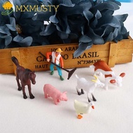 MXMUSTY Figurines Duck Sheep Farmland Worker Animal Model Home Decor DIY Accessories Fairy Garden Ornaments
