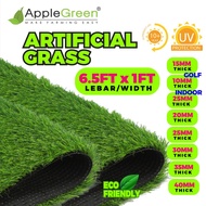 6.5Feet x 1Feet [15mm To 40mm] 4UV Protection Light Duty Artificial Grass Fake Carpet Rumput Karpet 