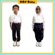 Baju T-shirt Pra Sekolah Berkolar