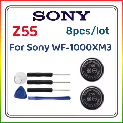 8Pcs/Lot Original battery Z55 1254 replacement CP1254 Battery For Sony WI-SP600N WF-SP700N WF-SP900 